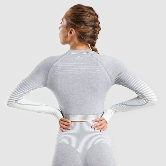 Gymshark Amplify Seamless Long Sleeve Crop - Picture 3 of 3